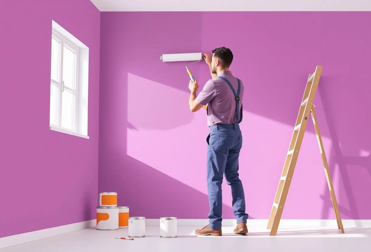 Peintre Ville-d'Avray 92410 en intervention sur un chantier